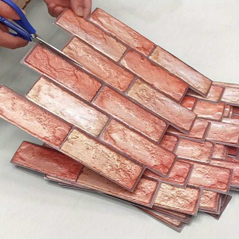 DecoTile | 3D Wandpaneele – Ziegel & Holz Optik, selbstklebend