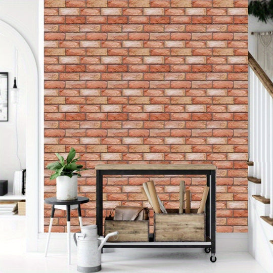 DecoTile | 3D Wandpaneele – Ziegel & Holz Optik, selbstklebend