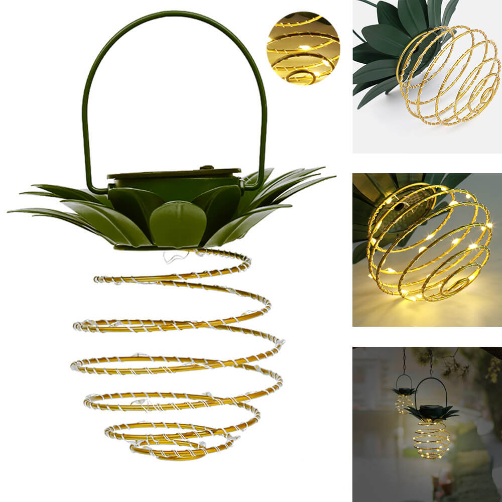 PineaGlow | Solarlaterne im tropischen Ananas-Design
