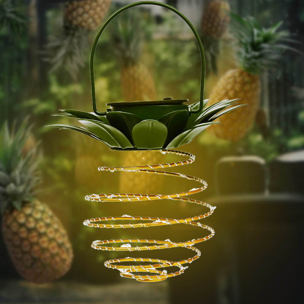 PineaGlow | Solarlaterne im tropischen Ananas-Design