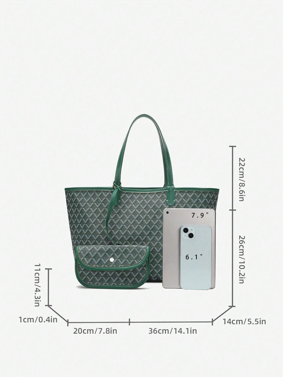 TrendTote | Damen PVC Schultertasche – Leicht & Praktisch für Alltag