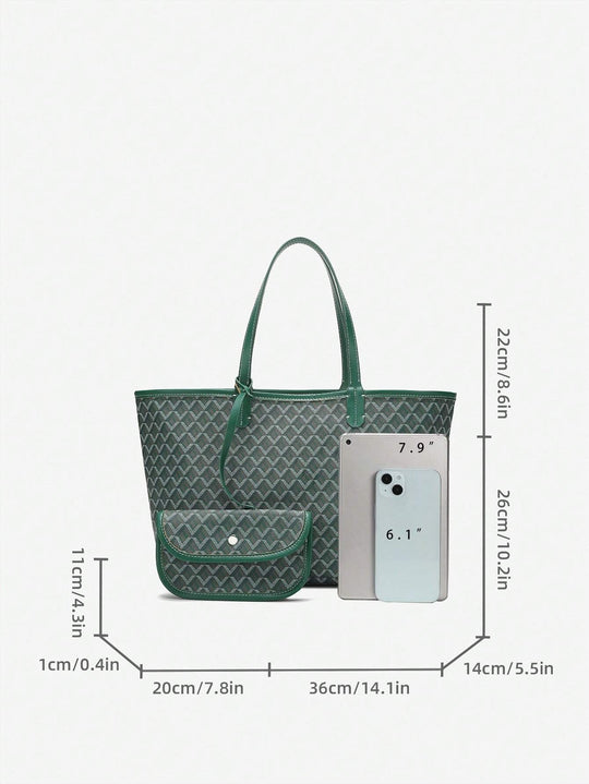 TrendTote | Damen PVC Schultertasche – Leicht & Praktisch für Alltag