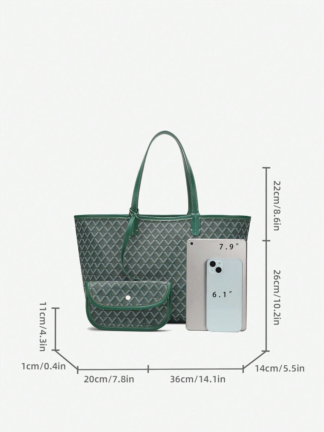 TrendTote | Damen PVC Schultertasche – Leicht & Praktisch für Alltag