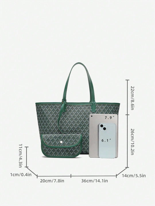 TrendTote | Damen PVC Schultertasche – Leicht & Praktisch für Alltag