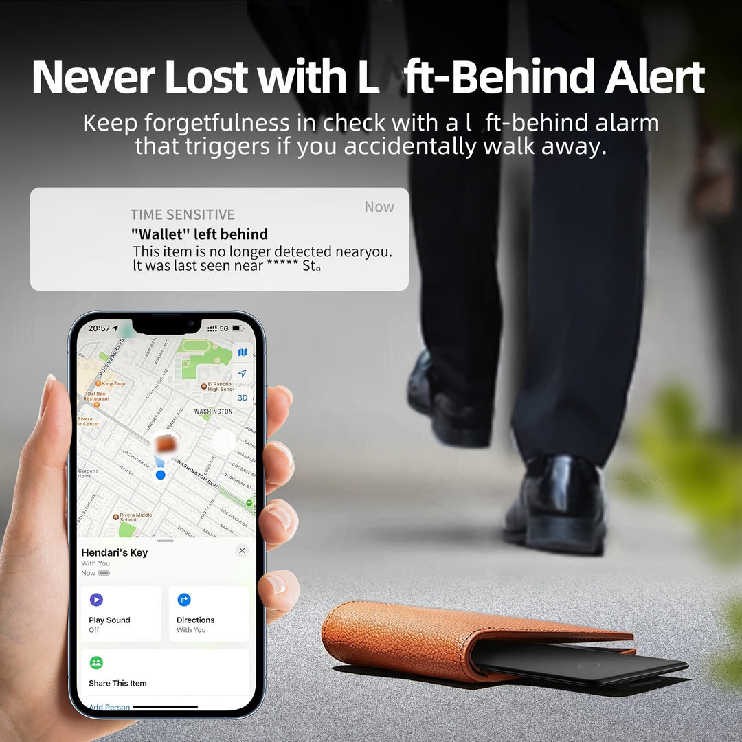 SecureTag | Tracking-Karte – Kabellos & USB-Laden