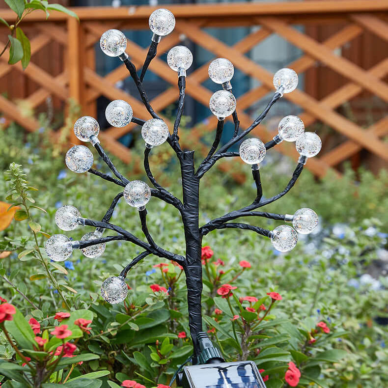 CrystalPath | Solarbetriebene Gartenleuchte mit Kristallglanz