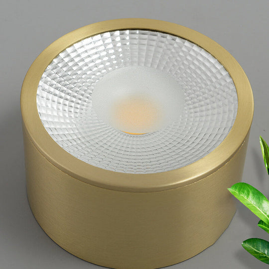 BrassCore | Zylindrische LED-Einbauleuchte aus Messing