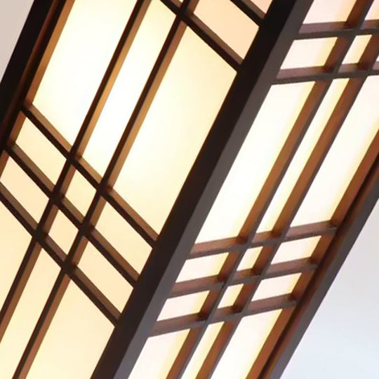 HanLume | Holz-Stehlampe mit klassischem Pergamentschirm