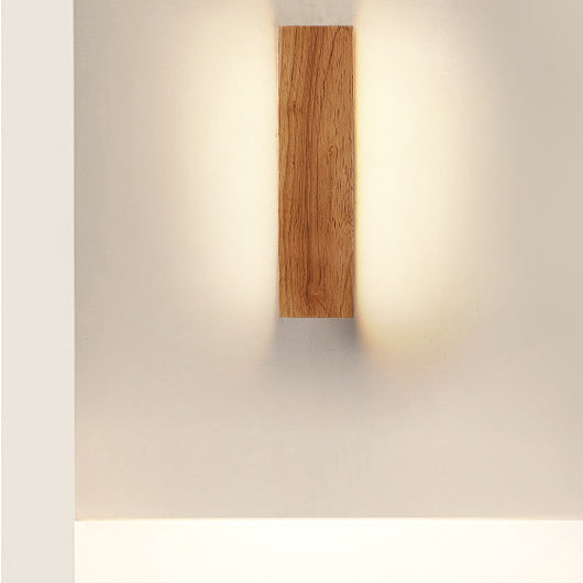 OakBeam | Einfache Wandleuchte aus massivem Holz mit LED