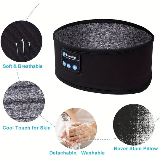 CalmTune | Bluetooth-Stirnband – Weiches & flexibles Design für Entspannung & Reisen