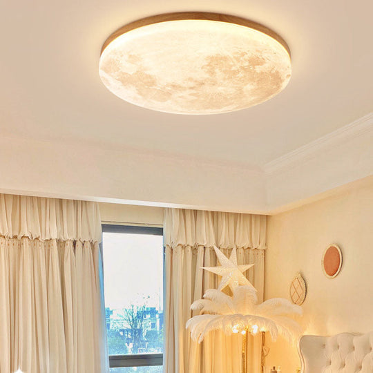 NordLuna | Holz-Acryl Lampe mit integriertem LED-Licht