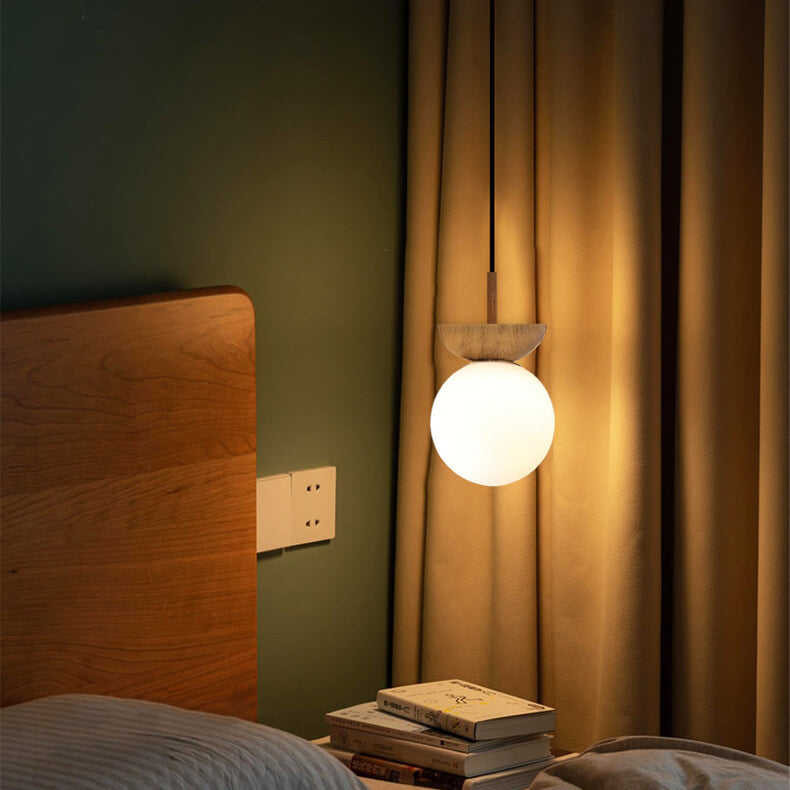 YunaGlow | Stilvolle Holz & Glas Deckenleuchte