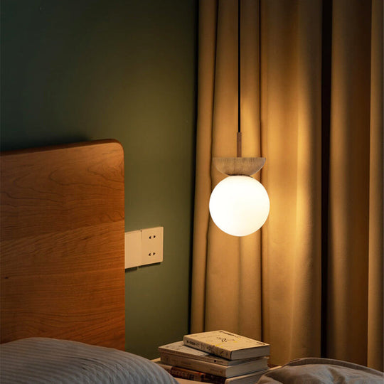 YunaGlow | Stilvolle Holz & Glas Deckenleuchte