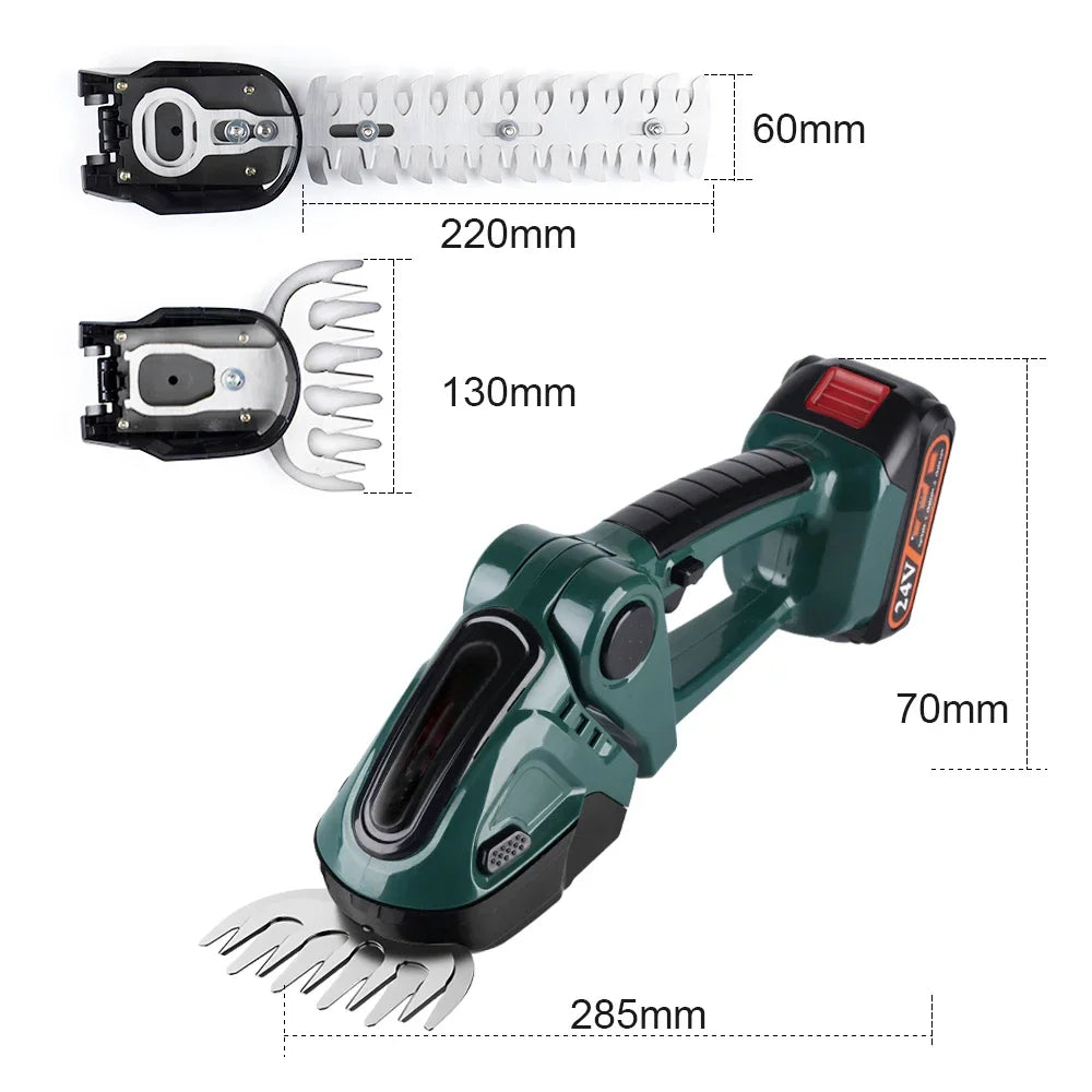 TrimFlex | Kabelloser 2-in-1 Heckenschneider & Rasentrimmer