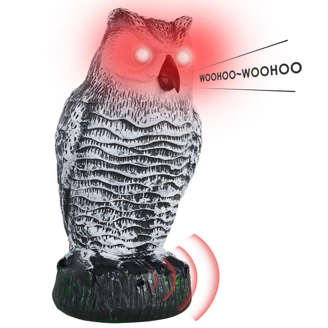 ScareOwl | Realistischer Eulenattrappe Vogelschreck