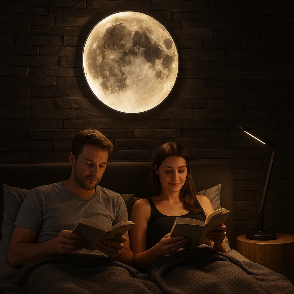 GlowMoon | Minimalistische Wandleuchte im Mond-Design