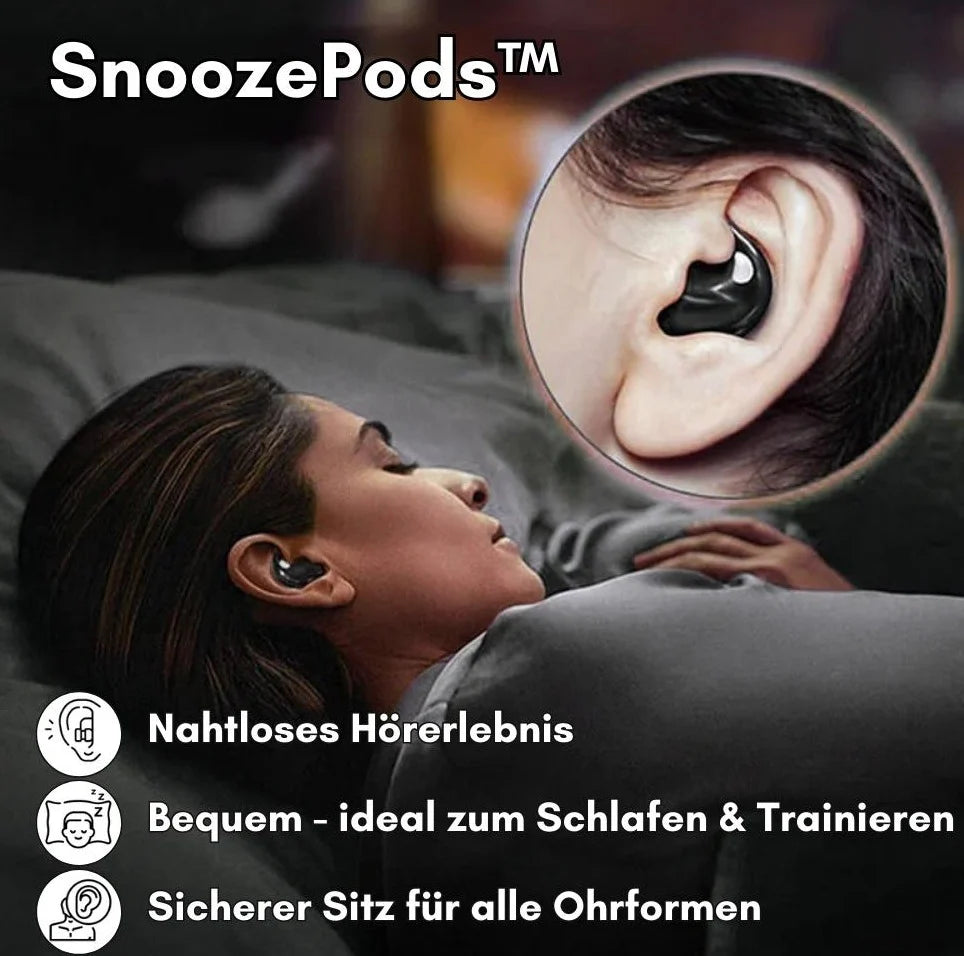 SnoozePods | Ultraflache Bluetooth-Kopfhörer für Schlaf & Alltag