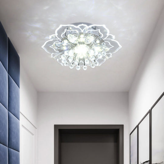 CrystalLily | LED-Deckenleuchte mit floraler Struktur