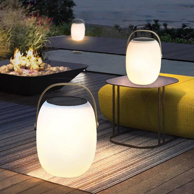 AuraBox | Tragbarer Solar-PE-Korb, LED-Außenleuchte, wasserdicht, dekorativ