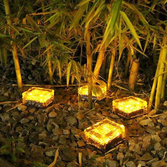 SparkTile | Dekoratives Solarlicht im Glasziegel-Look