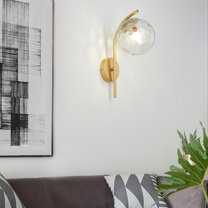 HaloBend | Minimalistische Glaskugel-Wandleuchte