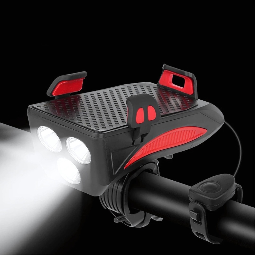 BrightRide | 4-in-1 Fahrradlicht mit Powerbank und 1500 Lumen LED