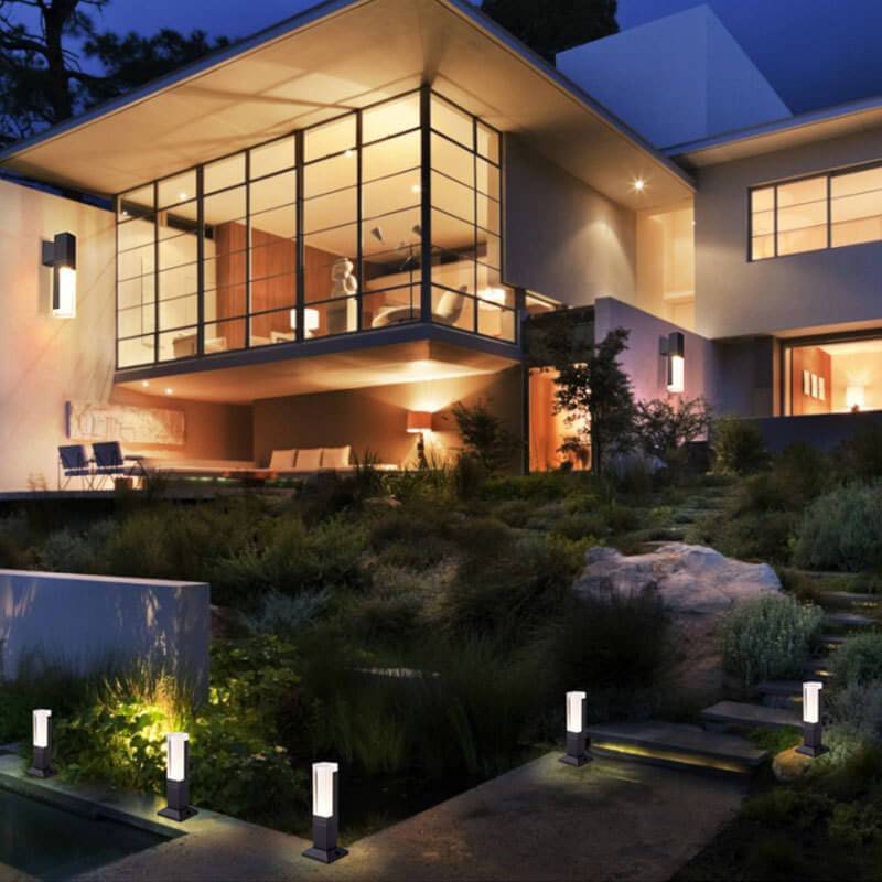 PathLume | Rasenlichtsäule Acryl LED Außen wasserdicht Gartenlicht