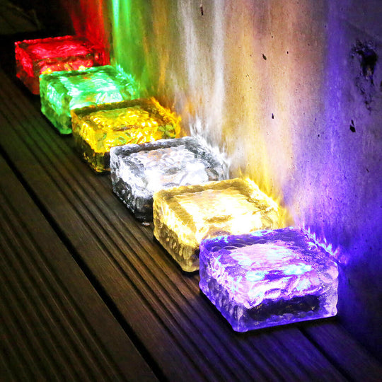 SparkTile | Dekoratives Solarlicht im Glasziegel-Look