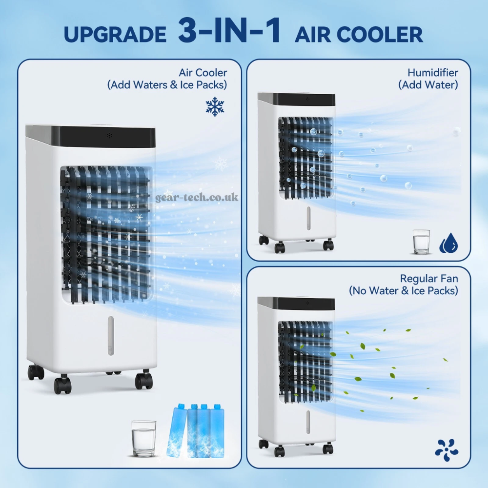 FreshBreeze | Klimaanlage – Tragbar & Fensterlos mit Fernbedienung