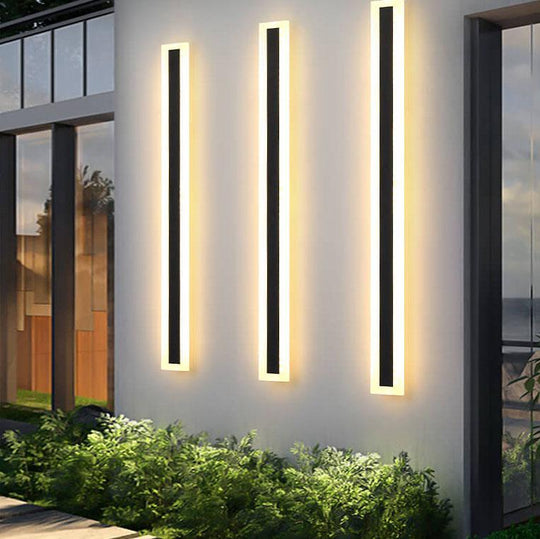 AquaBar | Wasserdichte LED-Außenwandleuchte in Balkenform