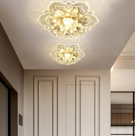 CrystalLily | LED-Deckenleuchte mit floraler Struktur