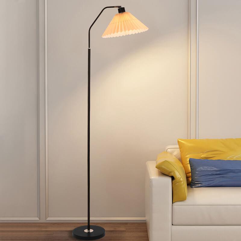 VibeLight | Minimalistische Stoff-Faltenlampe 1-Licht Stehlampe