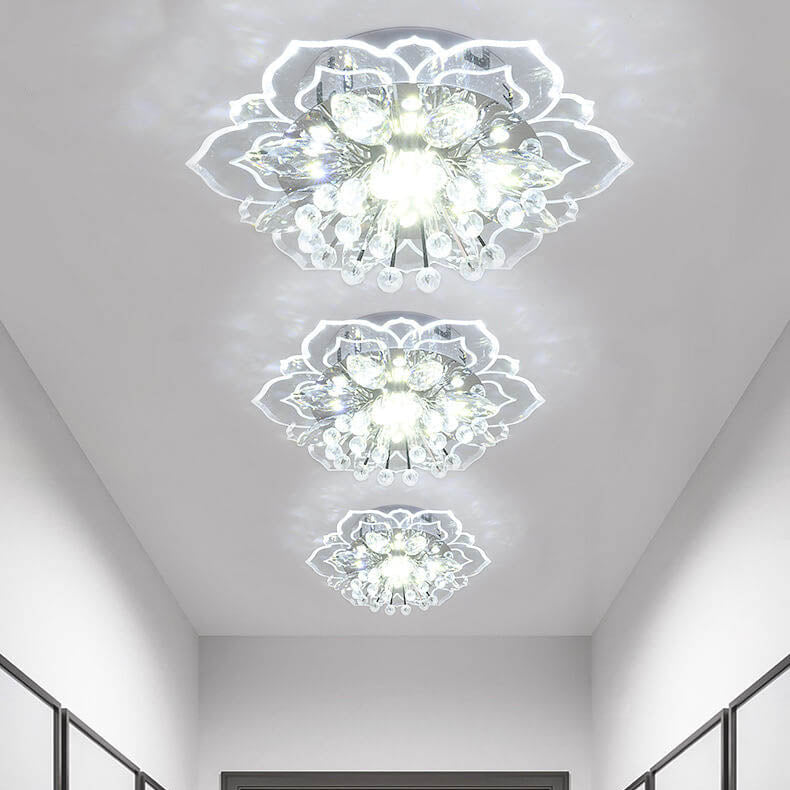 CrystalLily | LED-Deckenleuchte mit floraler Struktur