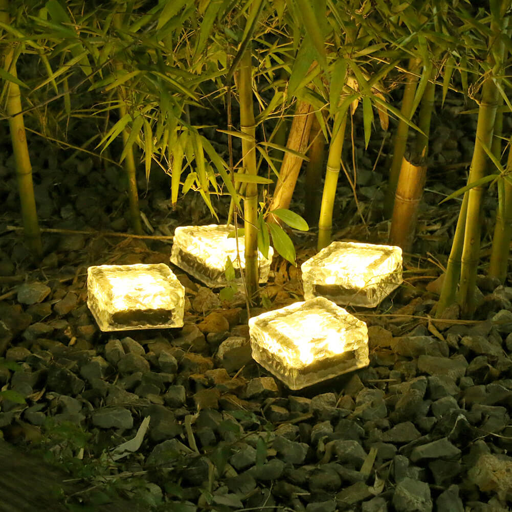 SparkTile | Dekoratives Solarlicht im Glasziegel-Look