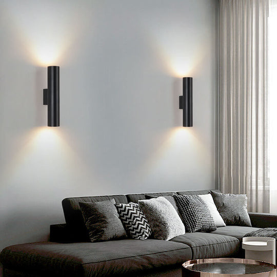 TwinRay | Zylindrische LED-Wandleuchte aus Aluminium
