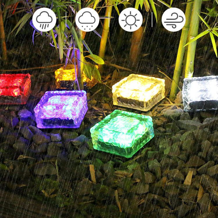 SparkTile | Dekoratives Solarlicht im Glasziegel-Look