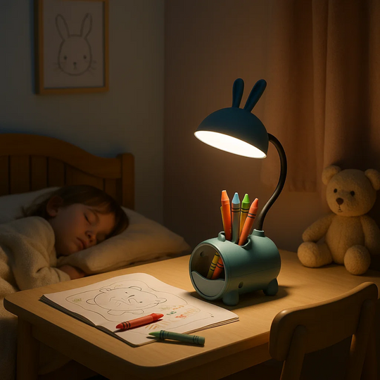 LumoBun | Kreative LED Tischlampe mit Stifthalter