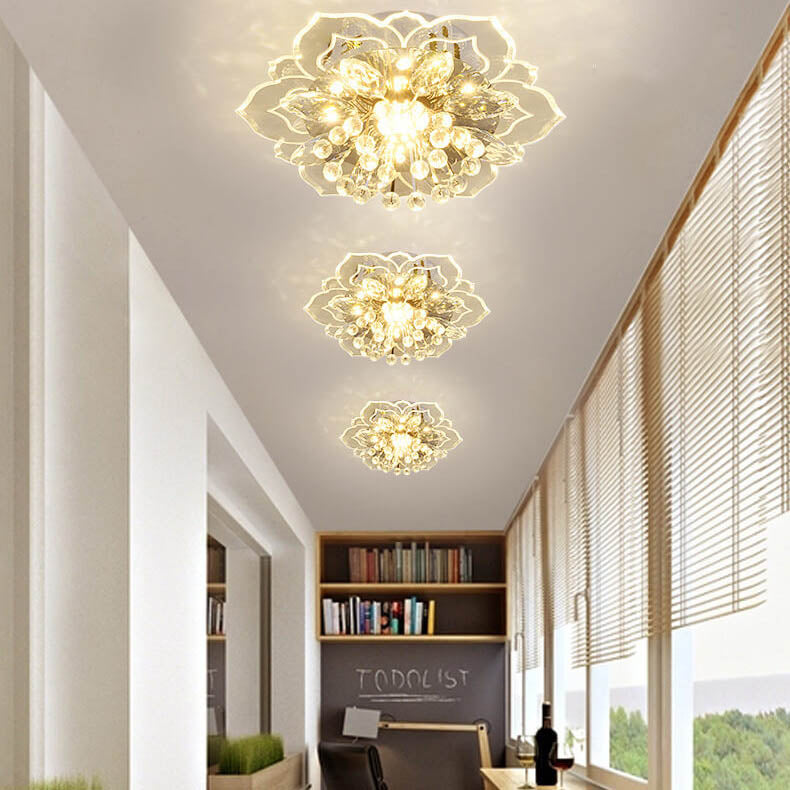 CrystalLily | LED-Deckenleuchte mit floraler Struktur