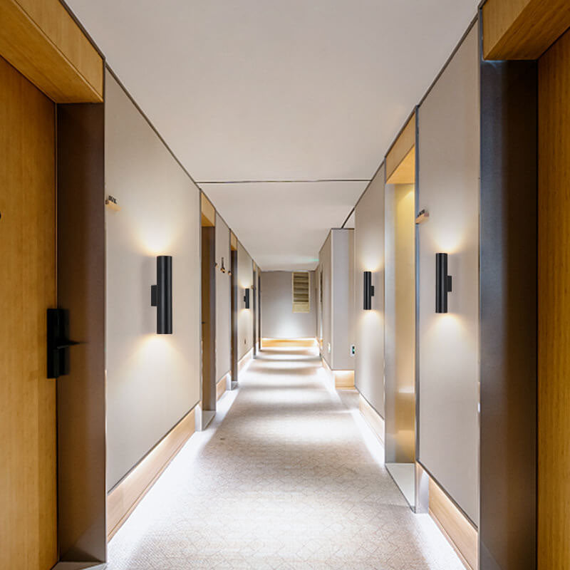 TwinRay | Zylindrische LED-Wandleuchte aus Aluminium