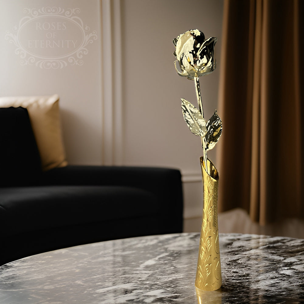 GoldenBloom | Rose – Echte Blüte in 24K Gold