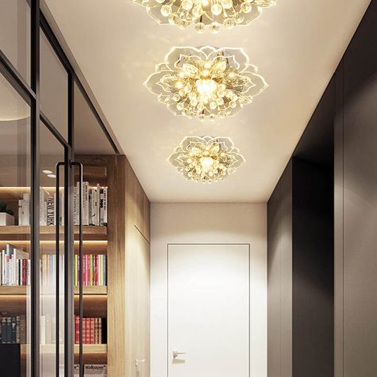 CrystalLily | LED-Deckenleuchte mit floraler Struktur