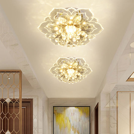 CrystalLily | LED-Deckenleuchte mit floraler Struktur