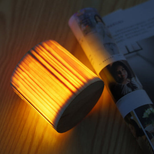 NoctiWood | Kreative Holz LED Touch Nachttischlampe