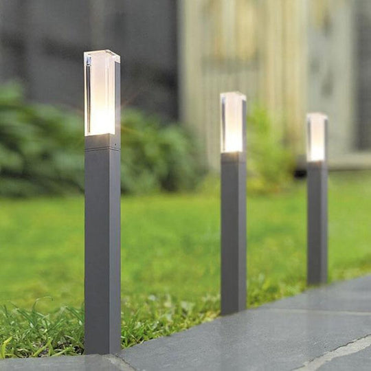 PathLume | Rasenlichtsäule Acryl LED Außen wasserdicht Gartenlicht