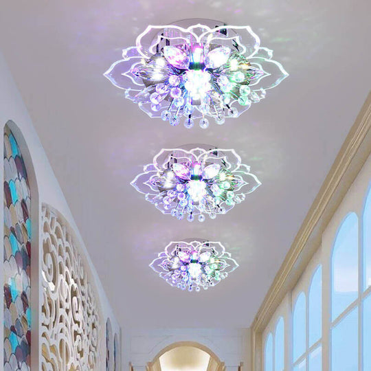 CrystalLily | LED-Deckenleuchte mit floraler Struktur