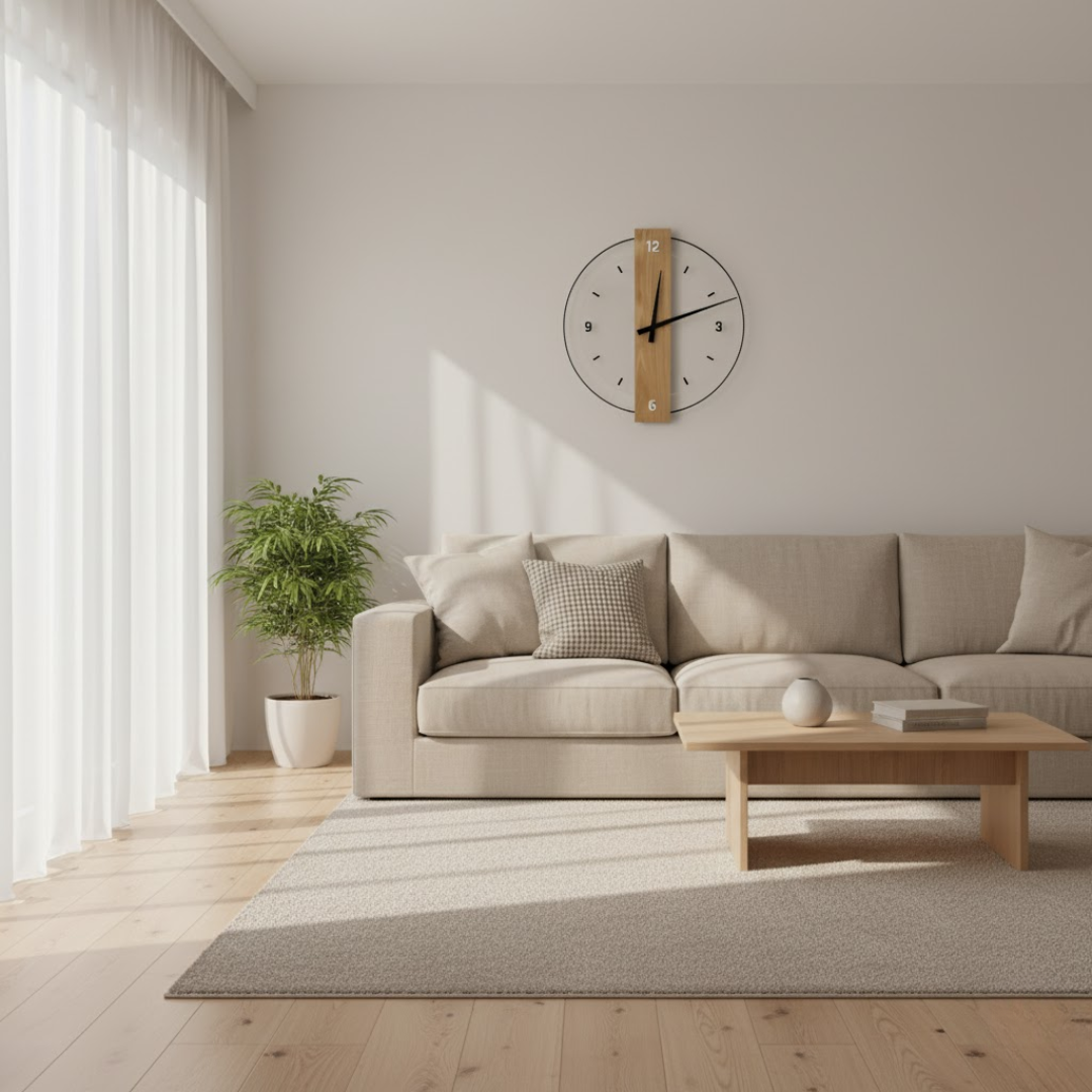 SilentOak | Stille Wanduhr aus Holz