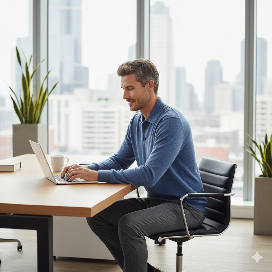 Valerio | Kaschmir Poloshirt – Eleganz in Reinform