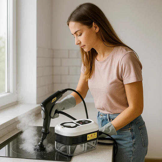 SteamForce | 2500W Hochdruck-Dampfreiniger mit Handschuhen