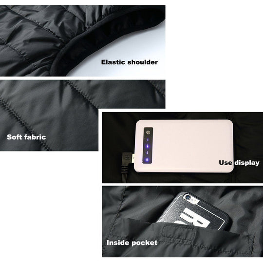 ThermoWear | Heizweste – Schnelles Aufheizen & USB-Laden