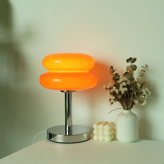 TartaGlow | Modernes Glas Tart Design 1-Licht Tischlampe